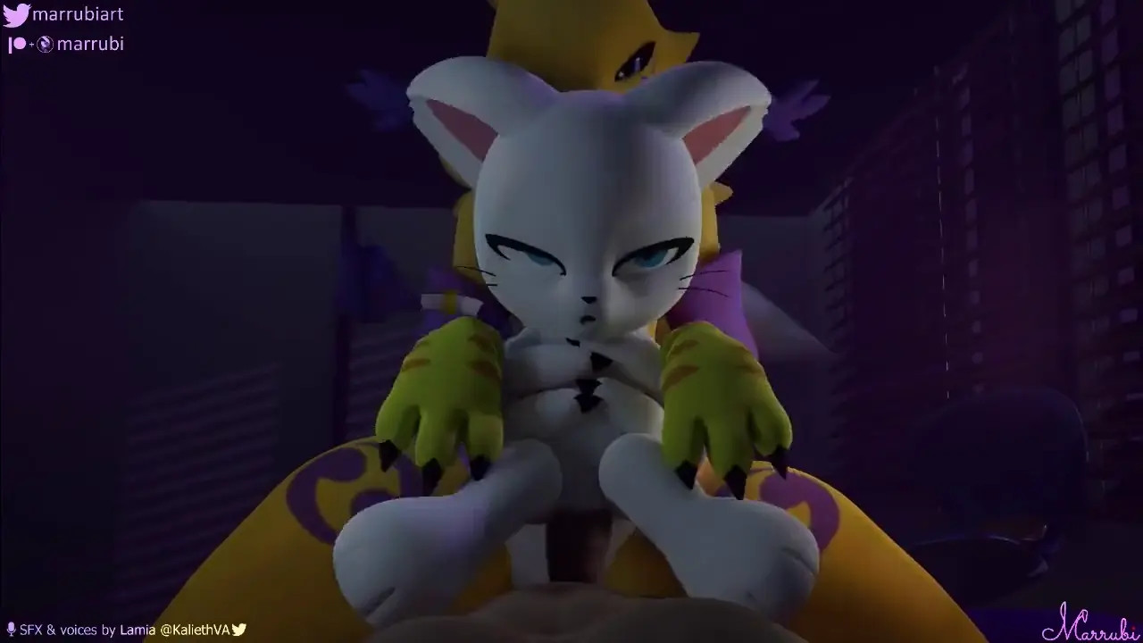 Gatomon sneak on Renamon master P2 [Marrubi]