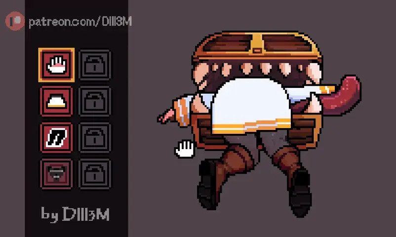 Frieren stuck in a mimic