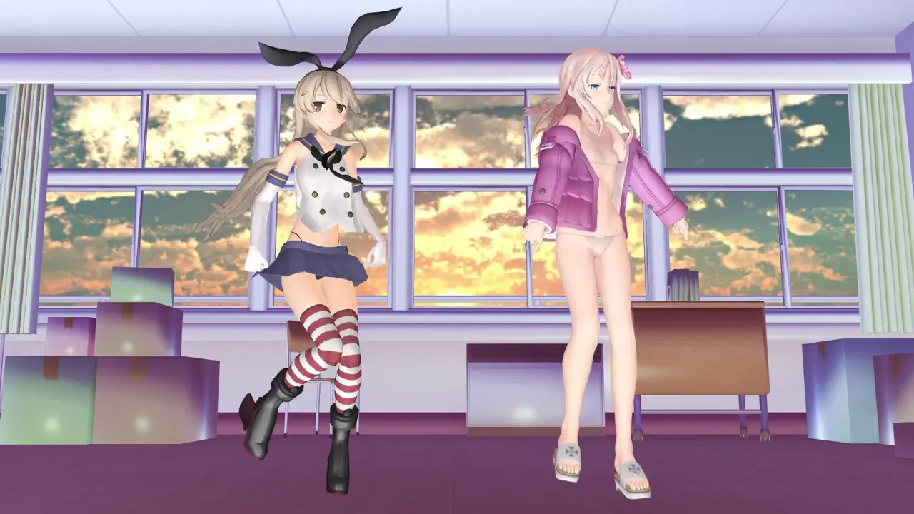 Shimakaze & Ro500 - Happy Trap [MMD R18] macch