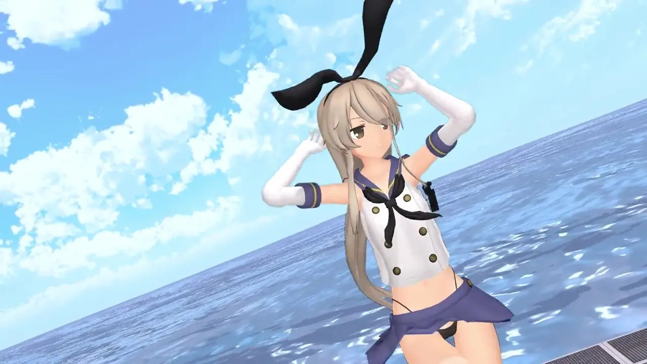 Shimakaze - Pink Cat [MMD R18] macch