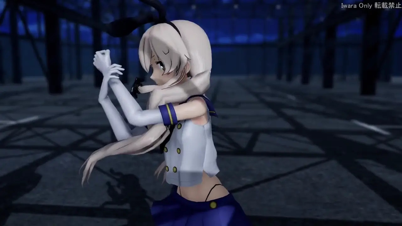 Shimakaze & Amatsukaze - GLIDE [MMD R18] Butadon