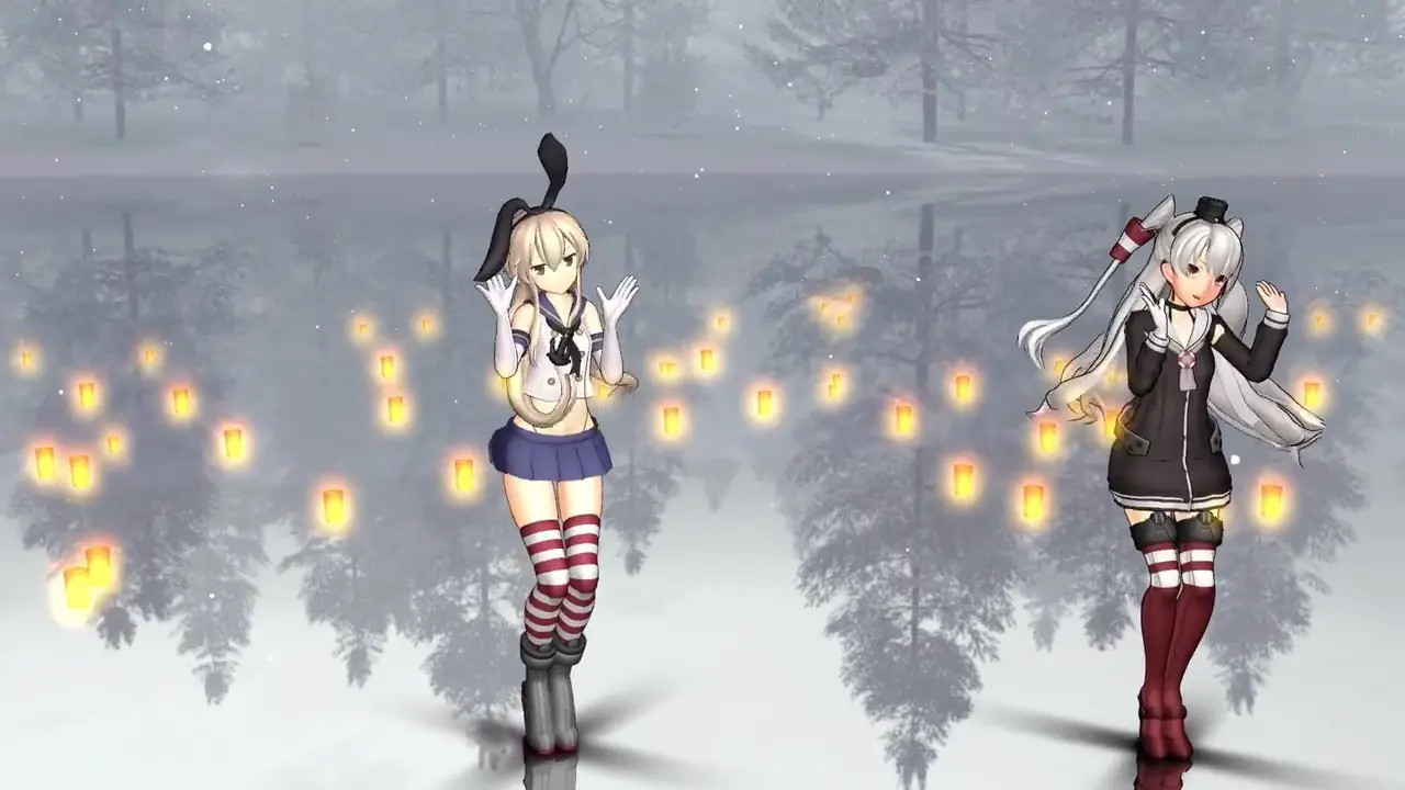 Shimakaze & Amatsukaze - Suki! Yuki! Maji Magic! [MMD R18] rashin30