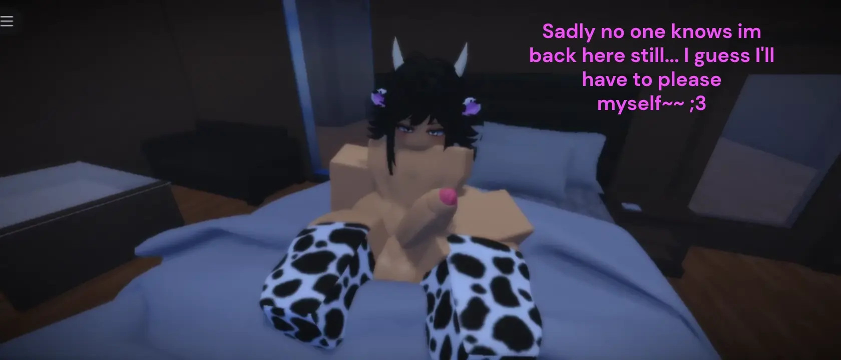 Cow Femboy Enjoying The Resort