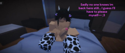 Cow Femboy Enjoying The Resort