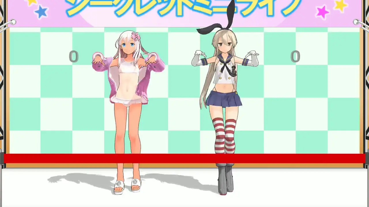 Shimakaze & Ro500 - Darling Dance [MMD R18] Pekuchin
