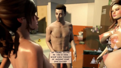 Man Tells Futa To Suck Own Cocks