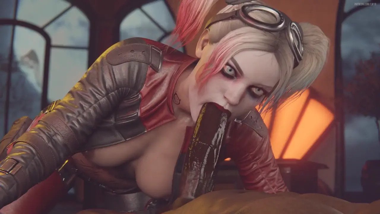 Harley Quinn Loves Sucking Big Black Cock