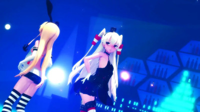 Shimakaze & Amatsukaze - Trouble Maker [MMD R15] Hamselvish