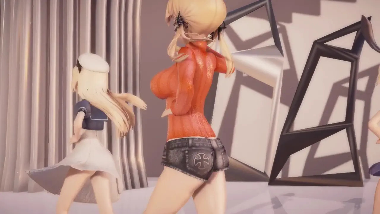 Shimakaze, Jervis & Prinz - Liar Dance [MMD R18] Naitokoubou