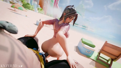 Psylocke's break from the beach [KYZER3D]