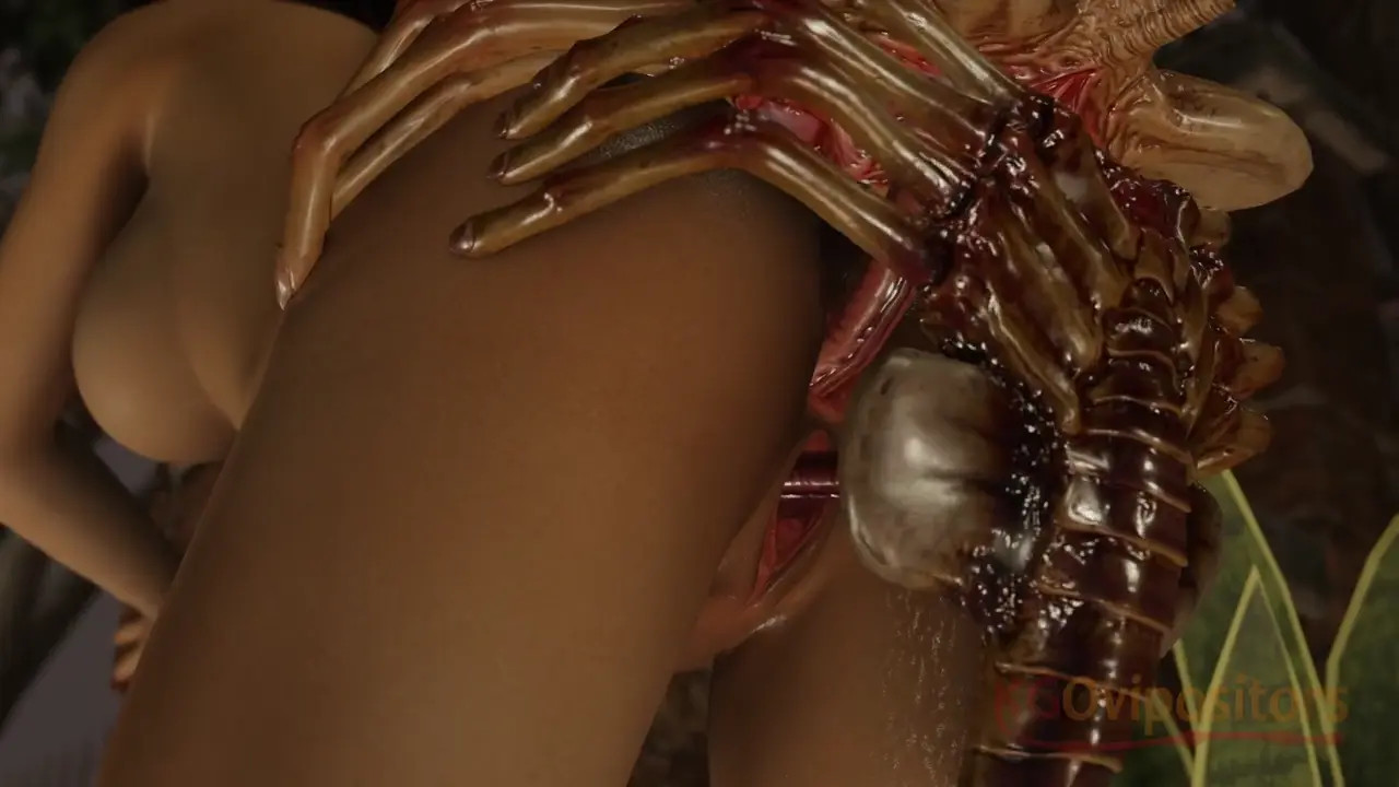 Lara DP'd By Aliens