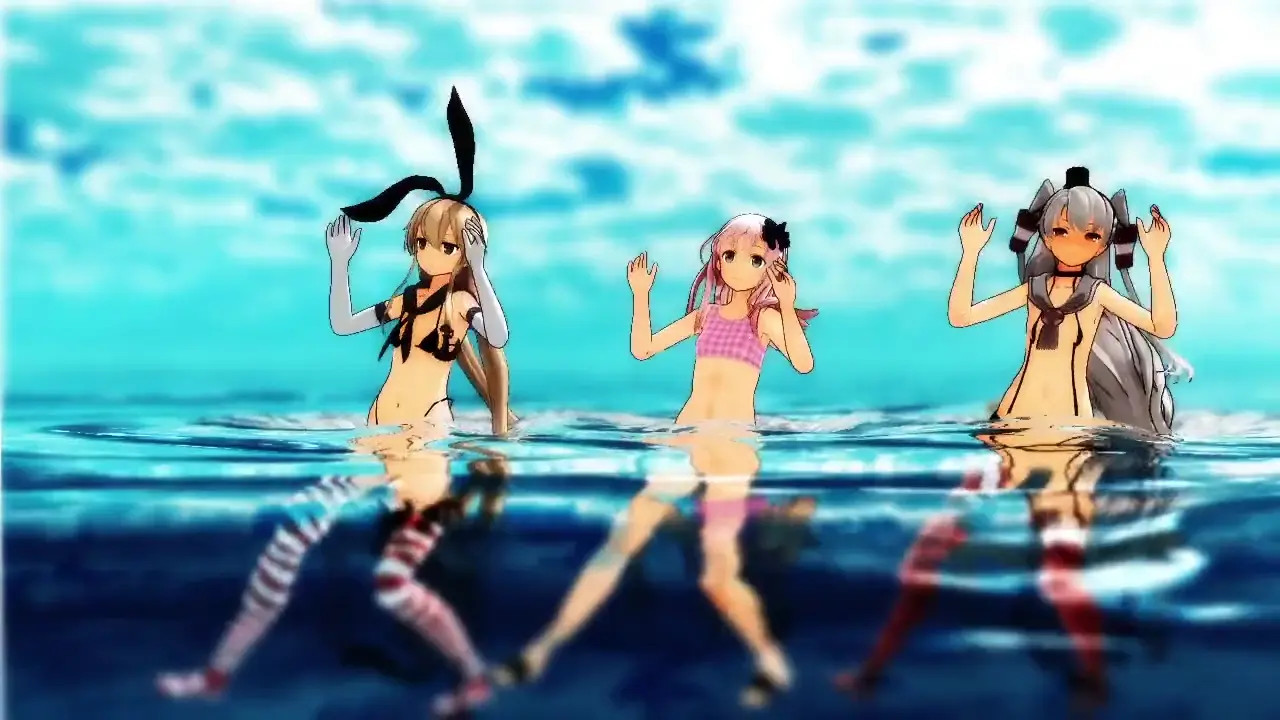 Shimakaze, Amatsukaze & Ro500 - Venom [MMD R18] MikumikuJackD