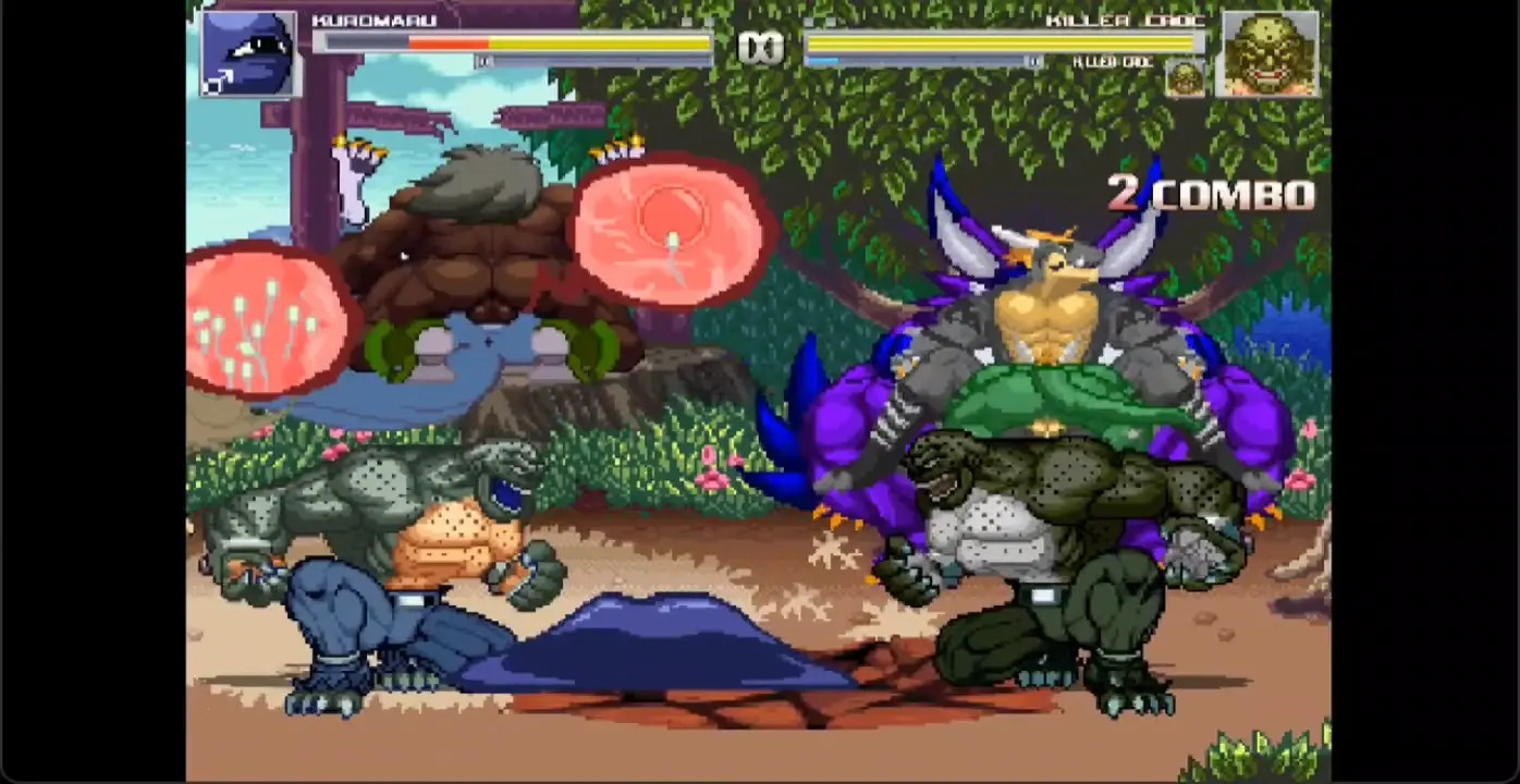 Mugen sex fight Kuramaru VS. Killer Croc Brother