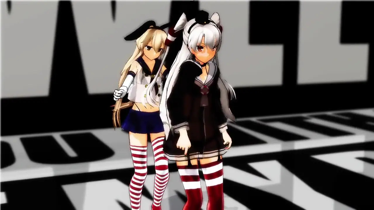 Shimakaze & Amatsukaze - Tetrodotoxin Synthesizer [MMD R18] MikumikuJackD