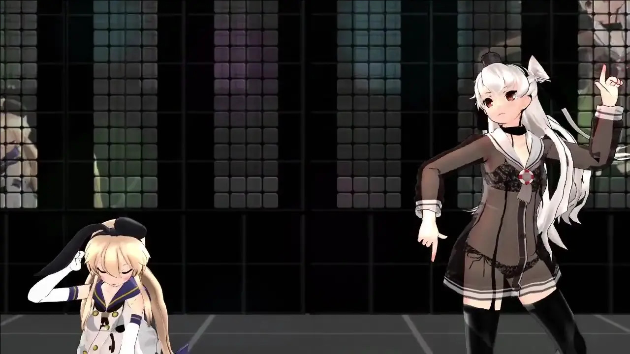 Shimakaze & Amatsukaze - Roki [MMD R18] mikumikuJackD