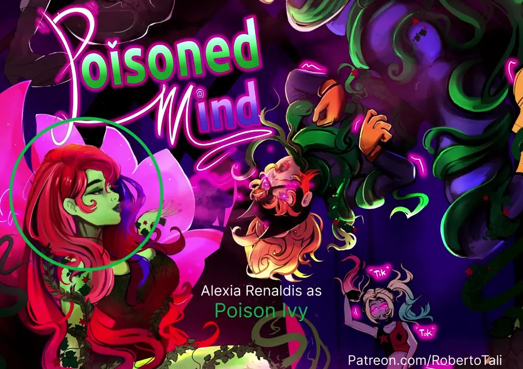 Poison Ivy corrupts Batgirl to become evil and horny