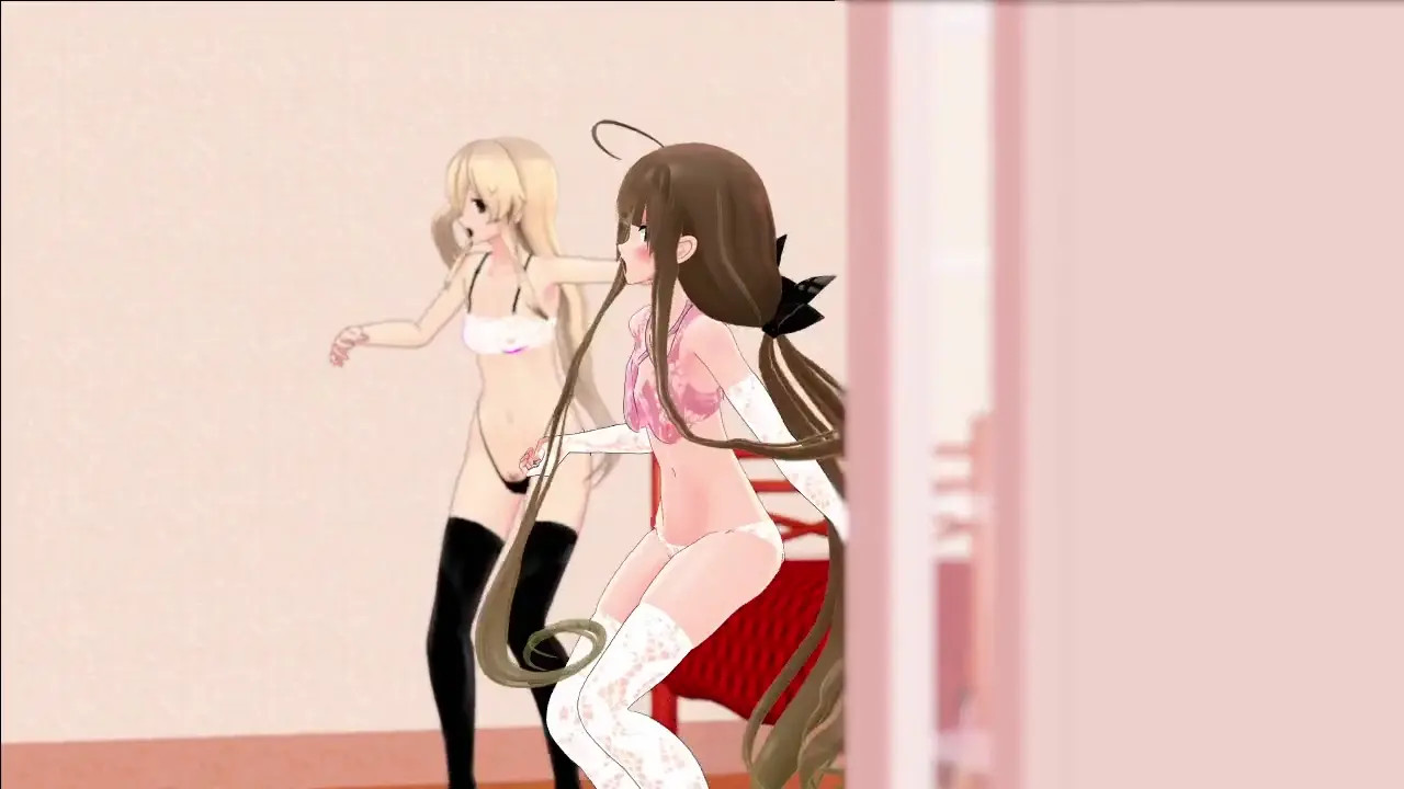 Shimakaze & Kawakaze - Today is Cheerful too [MMD R18] mikumikuJackD
