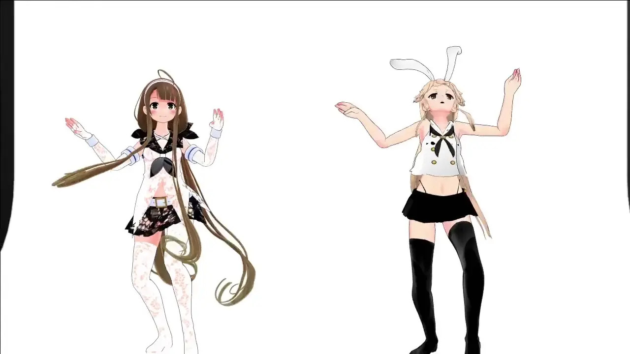 Shimakaze & Kawakaze - Brain Fluid Explosion Girl [MMD R15] mikumikuJackD