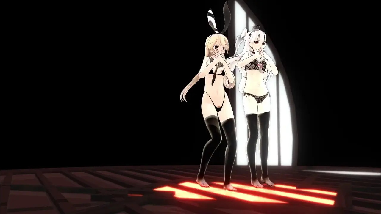 Shimakaze & Amatsukaze - Persecution Complex Cellphone Girl [MMD R18] mikumikuJackD