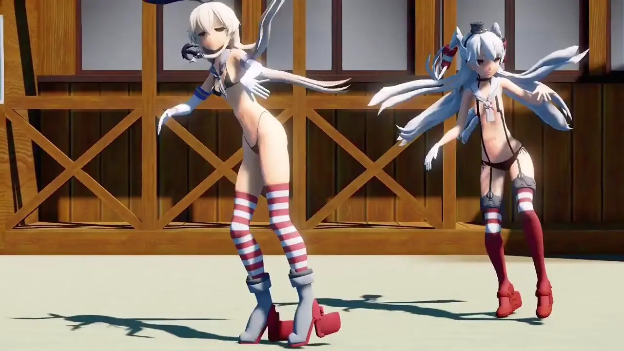 Shimakaze & Amatsukaze - Luvoratorrrrry! [MMD R18] west4826