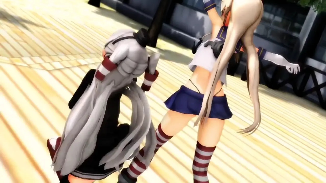 Shimakaze & Amatsukaze - Dive to Blue [MMD R15] nitinino