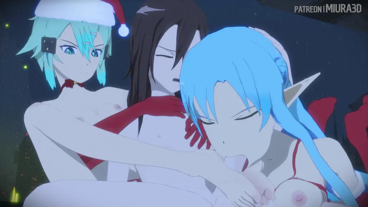 Christmas with Asuna and Sinon