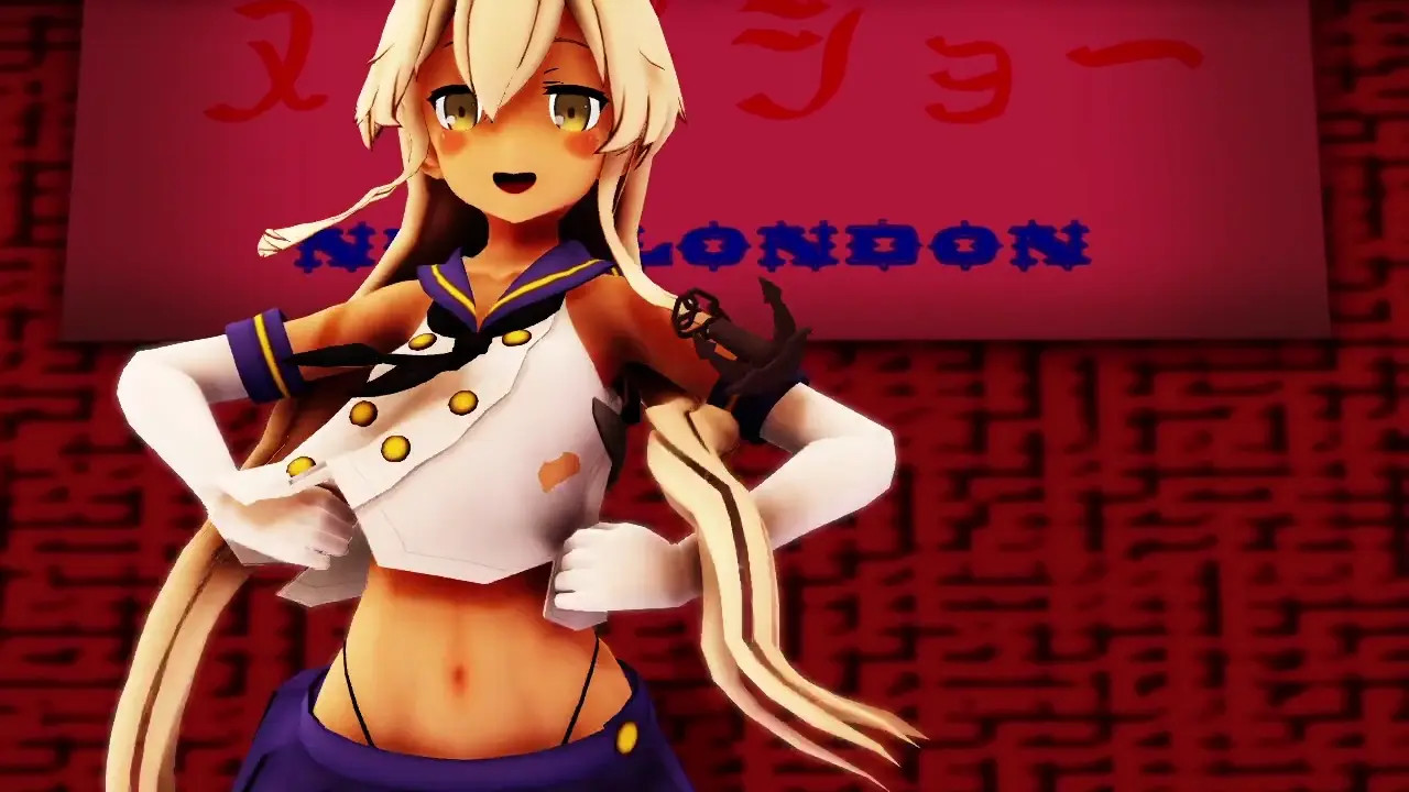 Shimakaze - Bass Knight [MMD R15] Maro-chan