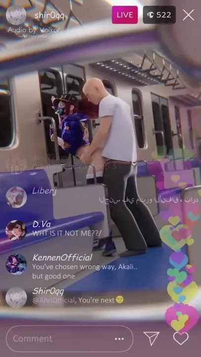 Akali fucked in the subway [shir0qq]