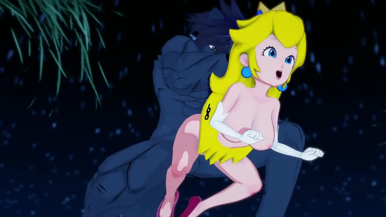 Princess Peach sex with werewolf