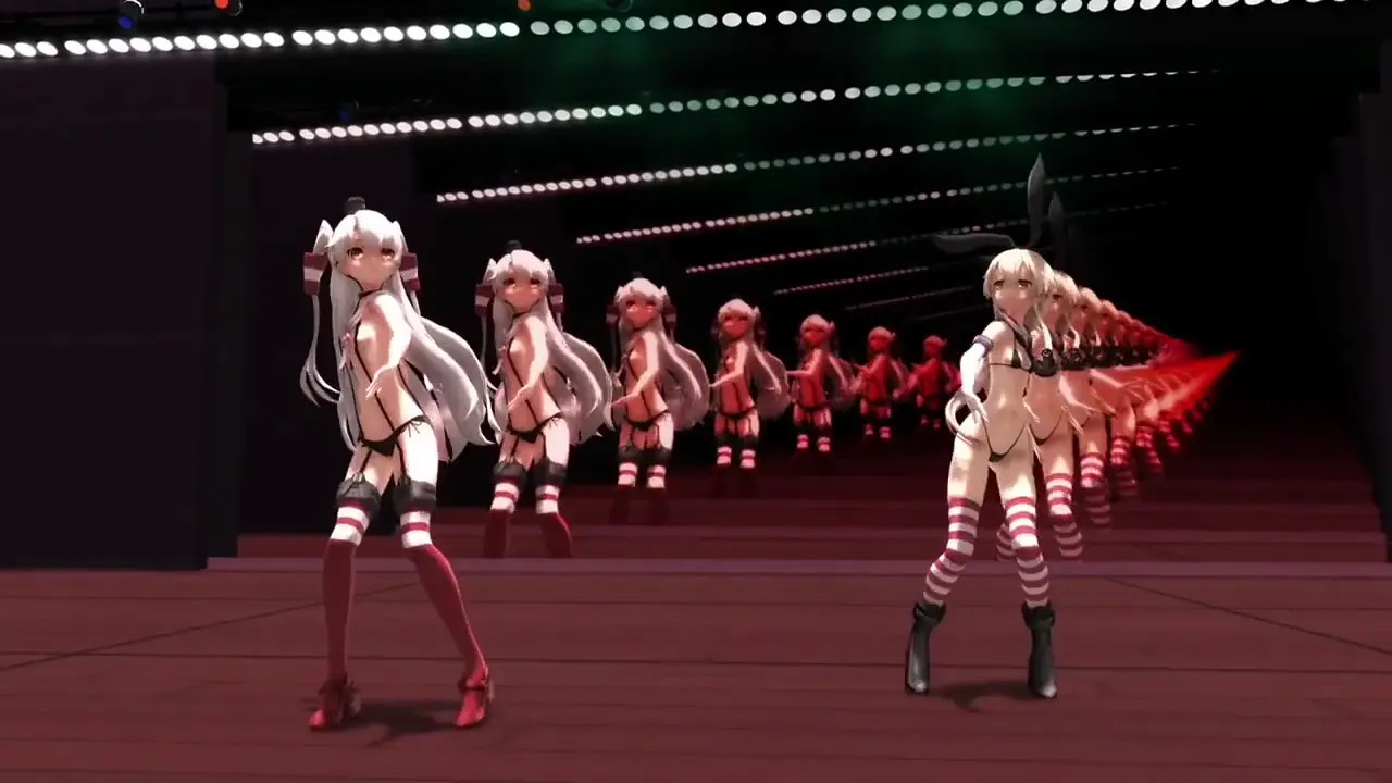 Shimakaze & Amatsukaze - Makes You a Fighter [MMD R18] meme1212