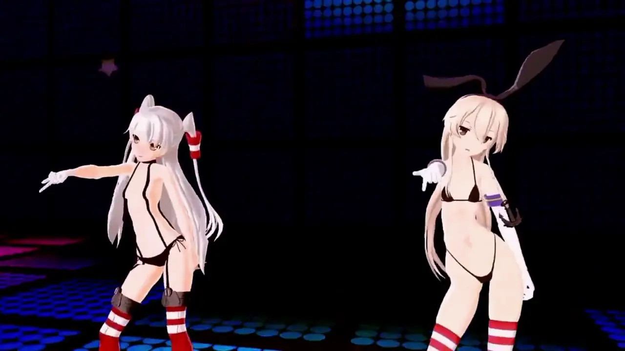 Shimakaze & Amatsukaze - Chocolate Cream [MMD R15] west4826