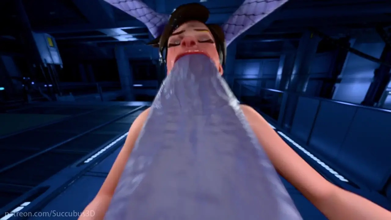 Tracer is brutally facefucked by Widowmaker POV [Succubus3D]