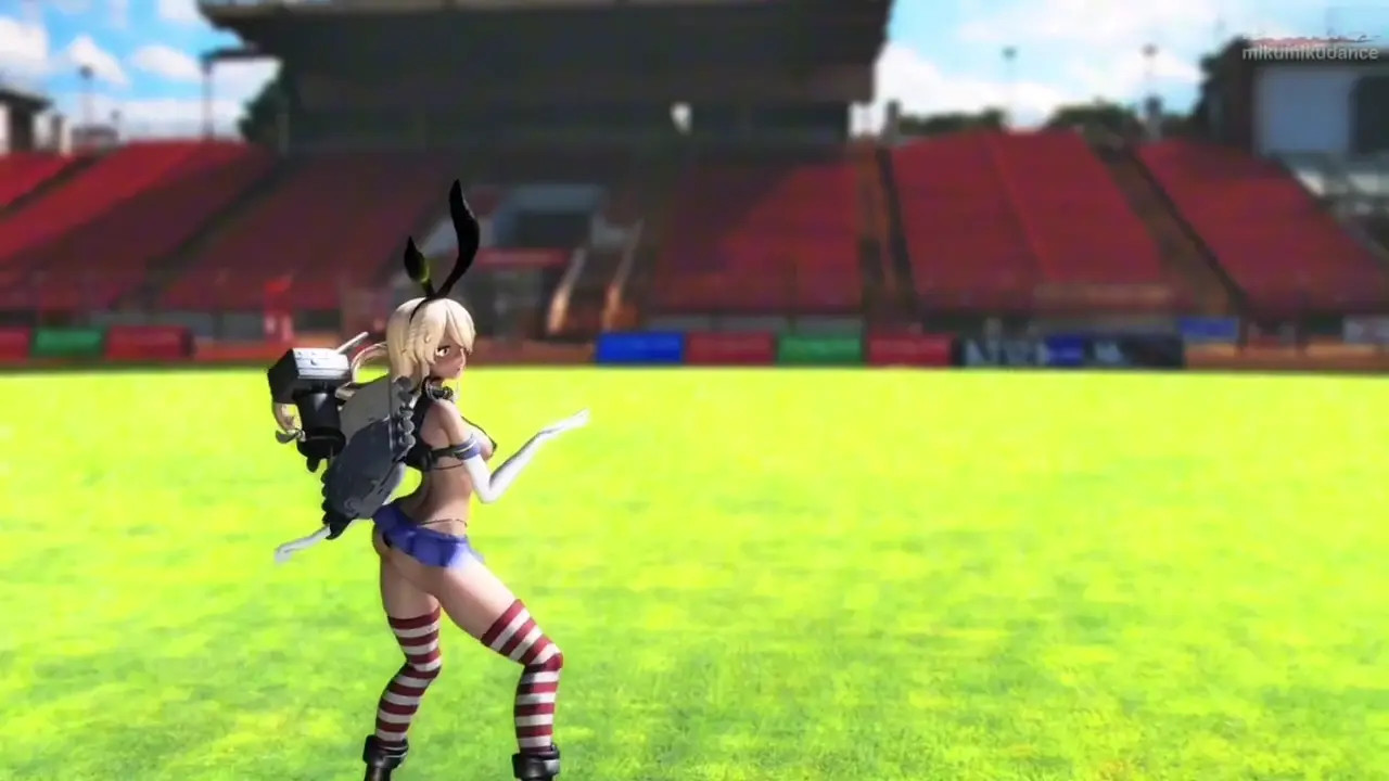 Adult Shimakaze - PLAY [MMD R18] Bender