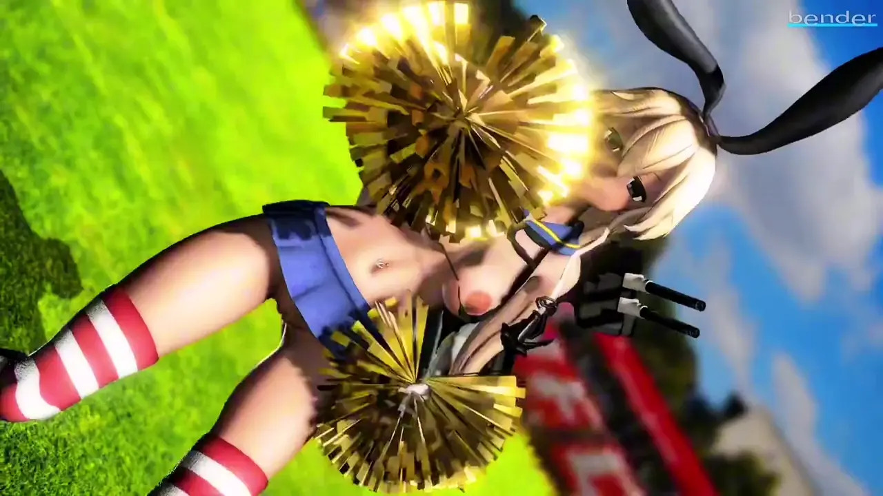 Adult Shimakaze - Dance of the Tail [MMD R18] Bender