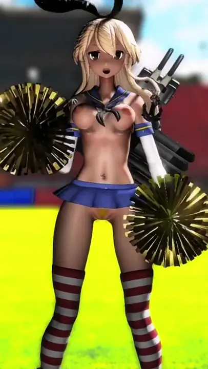 Adult Shimakaze - Hentai Cheerleader Dance [MMD R18] Bender