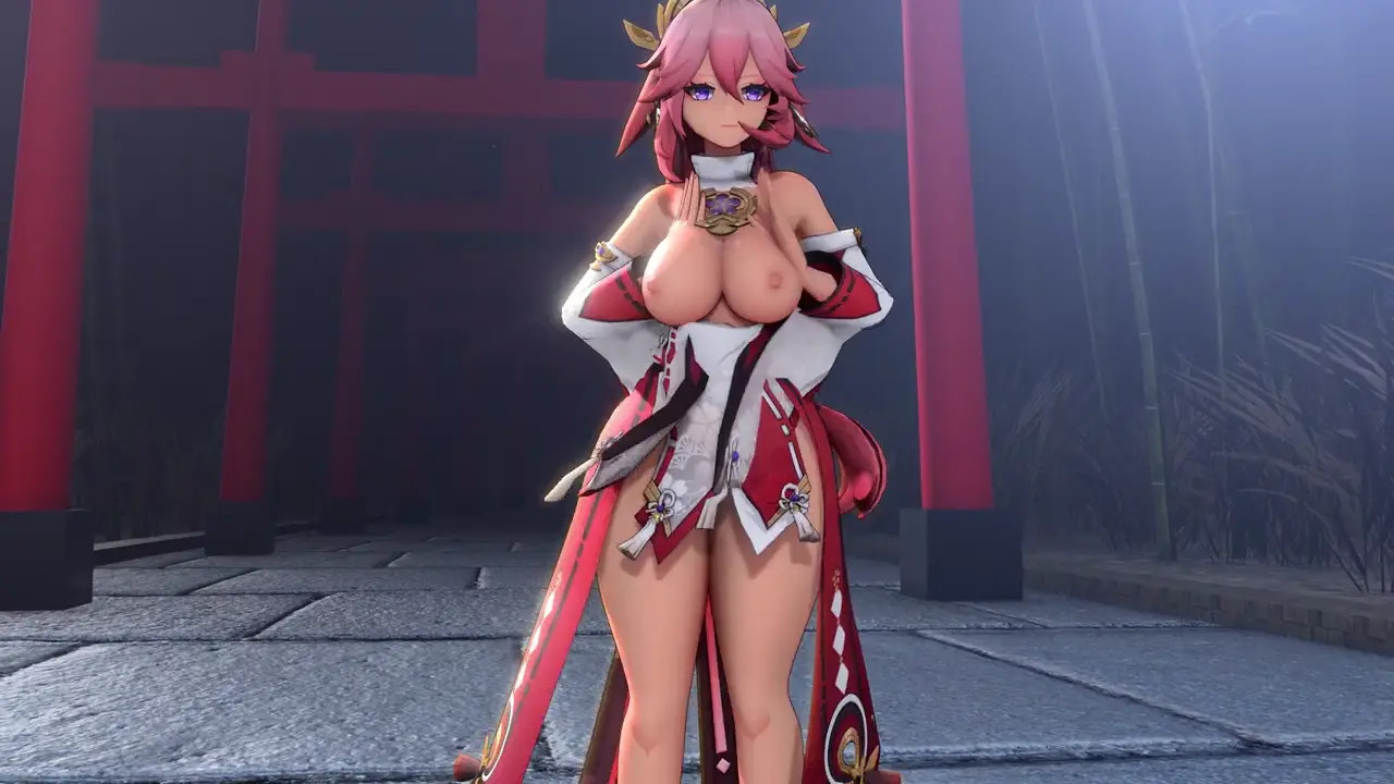 Thick Yae Miko Dance (4K) [Nimure_HD]