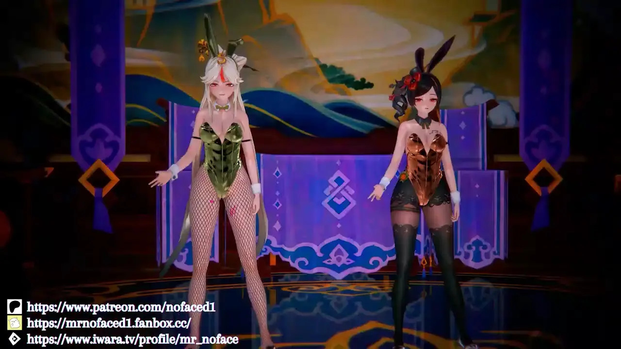 【Chocolate Cream Dance & Sex】Ningguang & Chiori