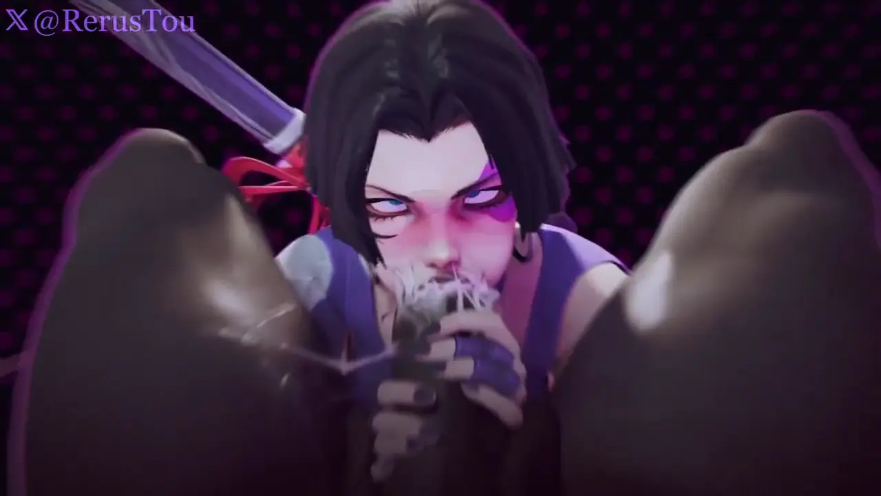 Psylocke Gives Tchalla a Sloppy Blowjob