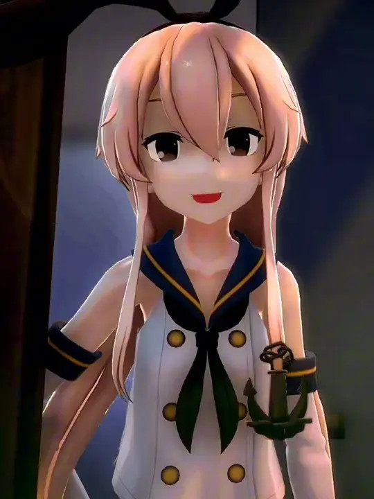 Shimakaze - Handjob in public bathroom (Vertical Ver.) [R18] Reimo