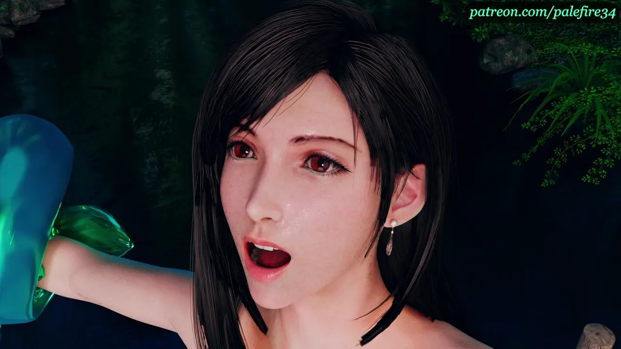 Tifa's extreme inflation - tentacle breeding