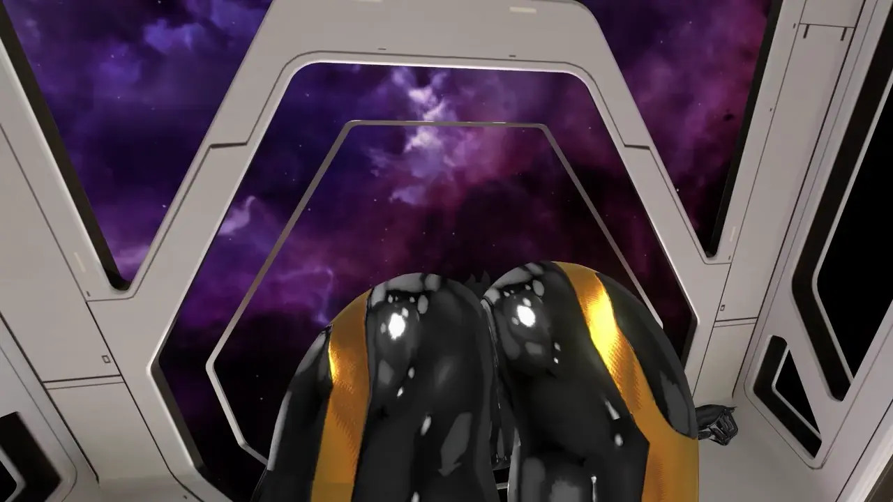 VRCHAT Gina Latex Suit Facesitting POV
