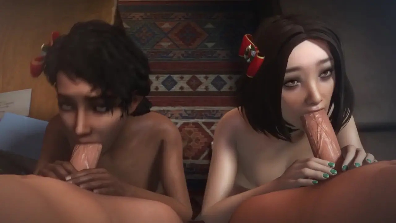 Clementine & Lyla Park Group Sex 2
