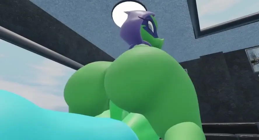 Green Shadow has her ass clapped!