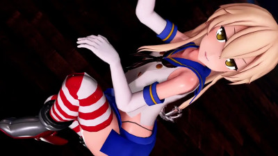 Shimakaze & Amatsukaze - Miniskirt [MMD R18] GenesisMMD