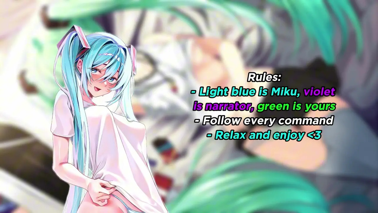 Make your own filthy cum-beat with Hatsune Miku (Playful JOI)