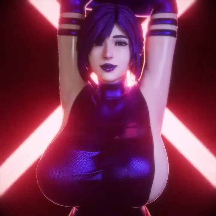 Psylocke shaking tits