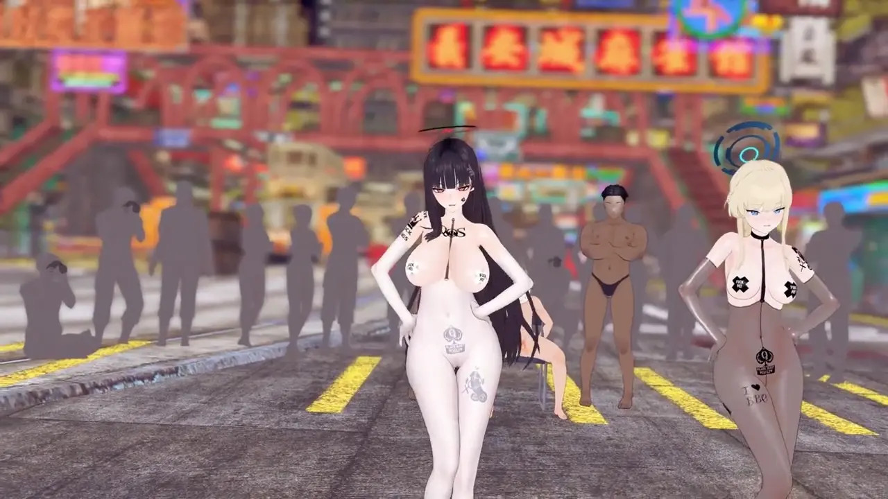 [NTR dance+sex] blue archive Rio, Toki - Pink Venom (mmdbug)