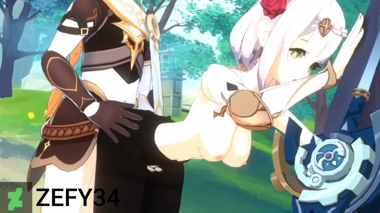 Noelle and Aether having sex in forest | GENSHIN IMPACT