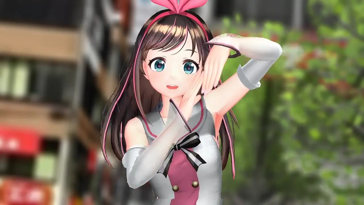 【MMD R-18】Kizuna Ai Strip LUVORATORRRRRY!
