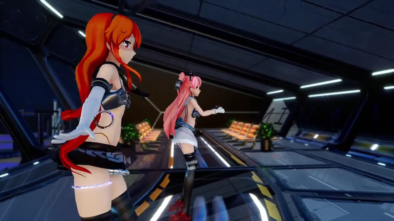 Shimakaze & Amatsukaze - Call Me Call Me [MMD R18] Blue Nights